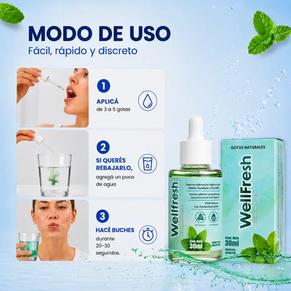 Well Fresh™ | Gotas naturales para el mal aliento