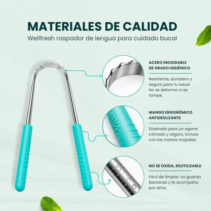 Raspador de Lengua Acero Inoxidable