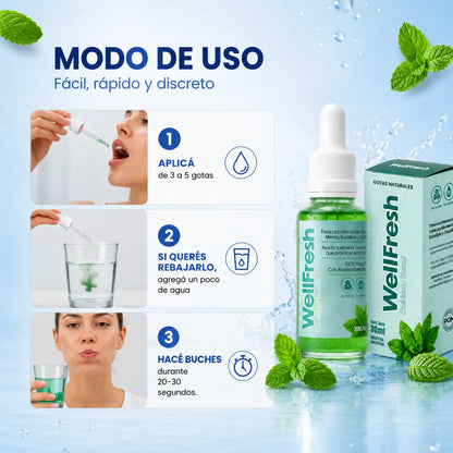 Well Fresh™ - Gotas naturales para el mal aliento