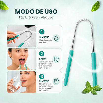 Raspador de Lengua Acero Inoxidable