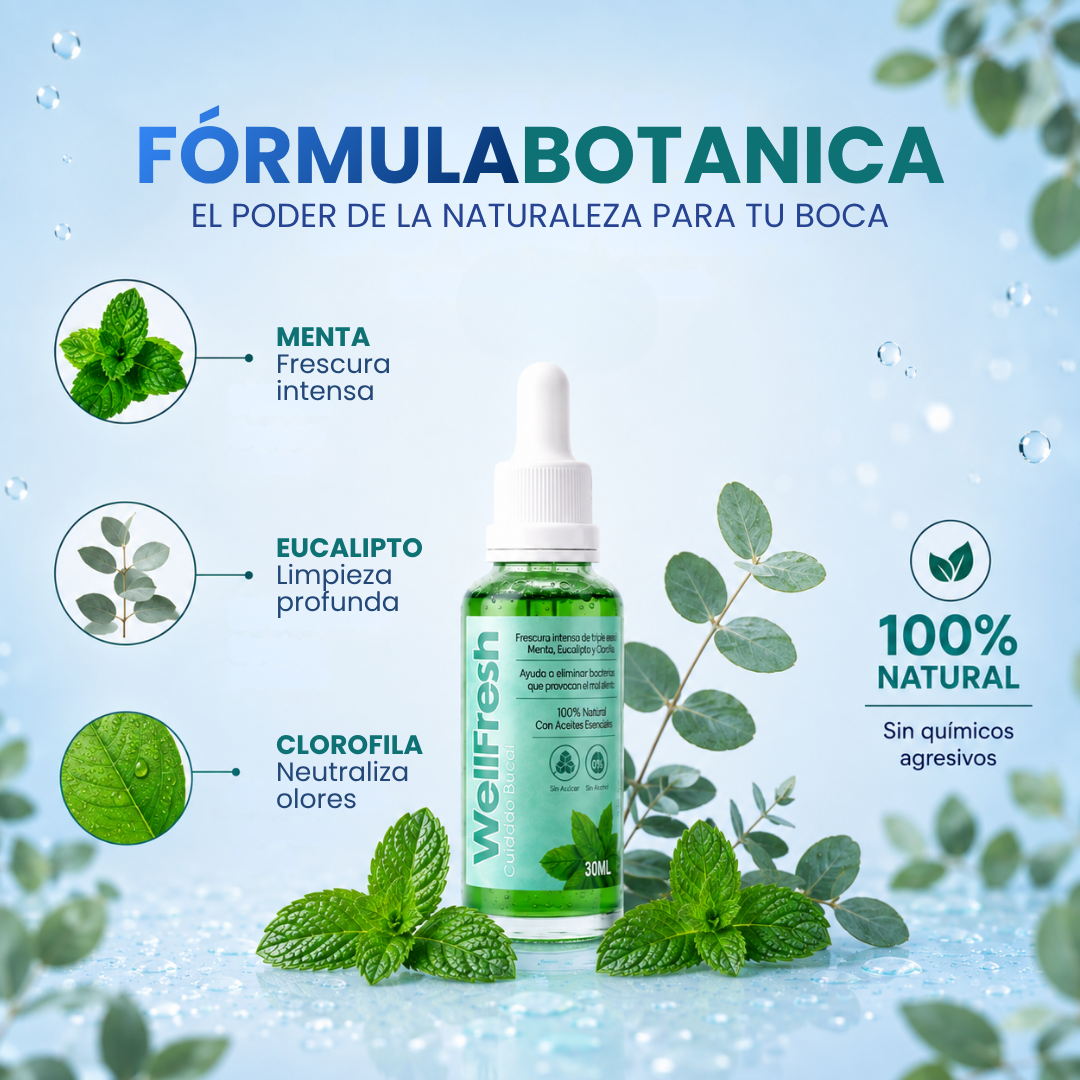 Well Fresh™ - Gotas naturales para el mal aliento