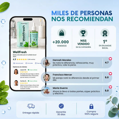 Well Fresh™ | Gotas naturales para el mal aliento