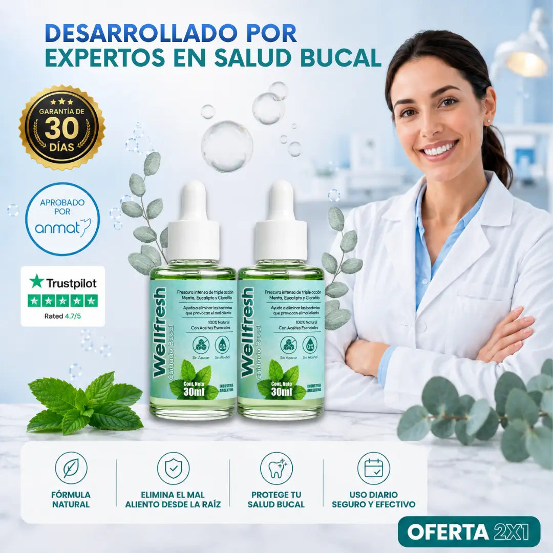 Well Fresh™ | Gotas naturales para el mal aliento